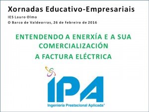 Titulo ponencia XXV Semana Jornadas Educativo Empresariales IES Lauro Olmo